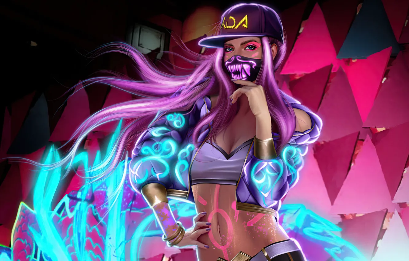 Photo wallpaper Akali, KDA, Akali KDA, Colorfulk 4k wallpapers