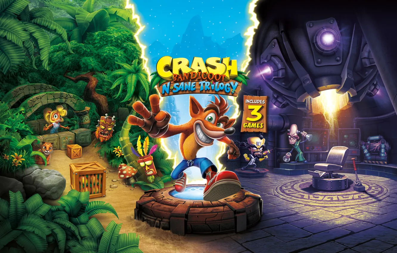 Photo wallpaper Game, Activision, Crash Bandicoot N. Sane Trilogy, TheVideoGameGallery.com