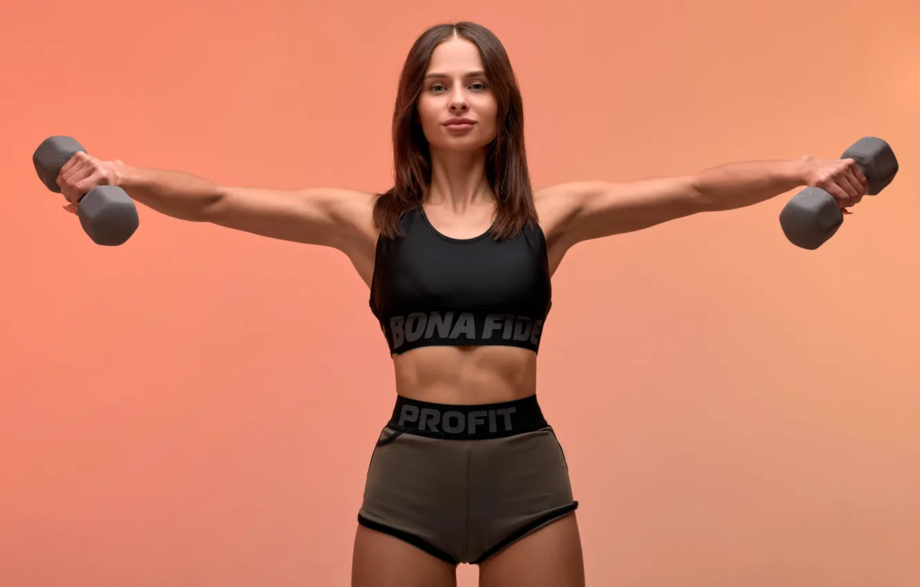 Photo wallpaper look, pose, background, model, hands, makeup, figure, hairstyle