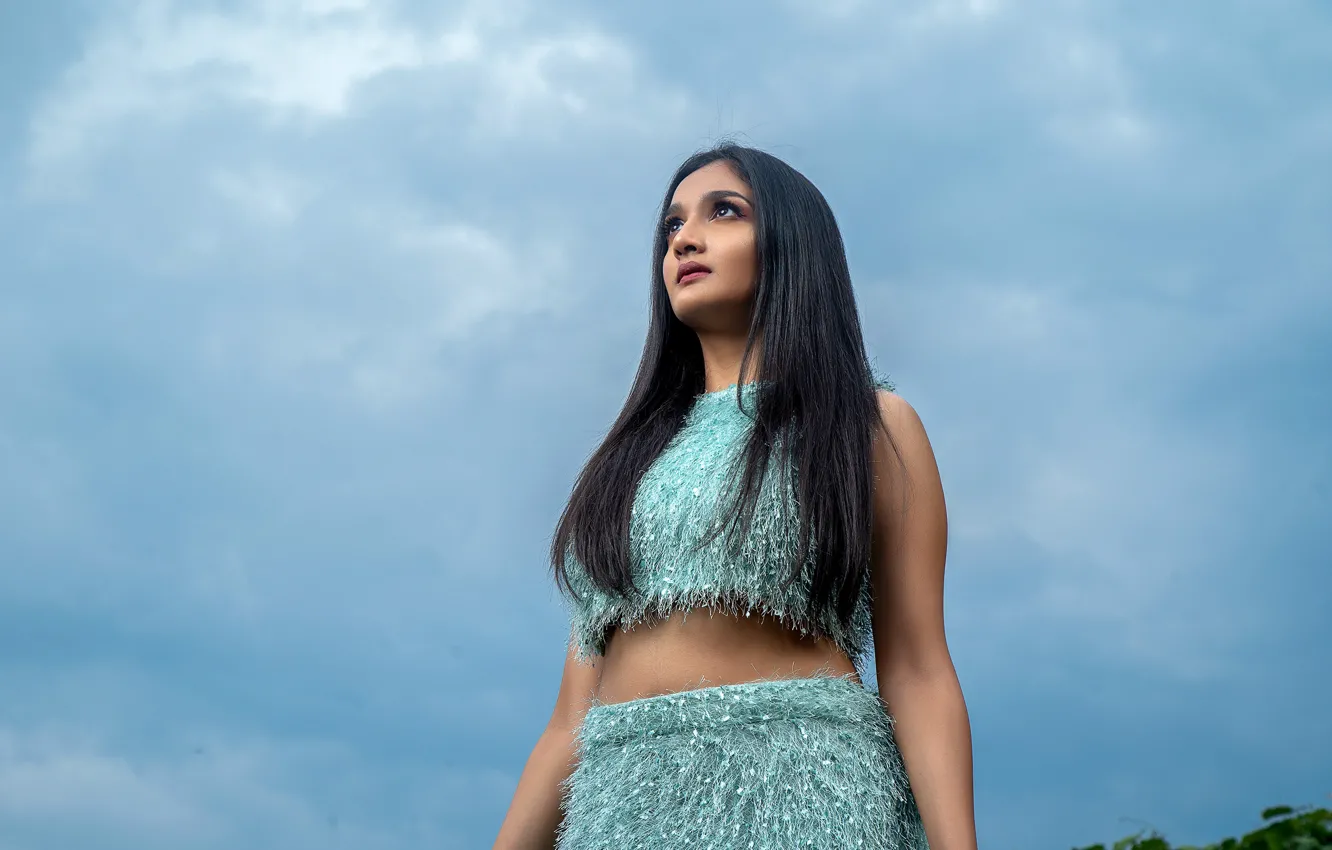 Photo wallpaper girl, hot, sexy, eyes, smile, beautiful, figure, model