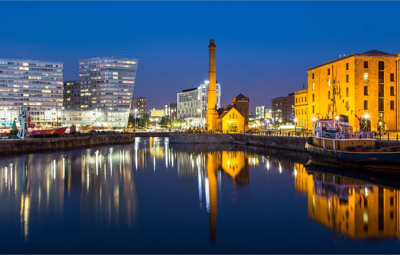 Photo wallpaper lights, Liverpool, Agnle