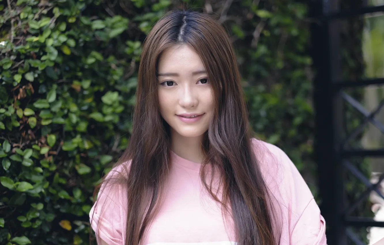 Photo wallpaper summer, look, girl, background, hair, Asian