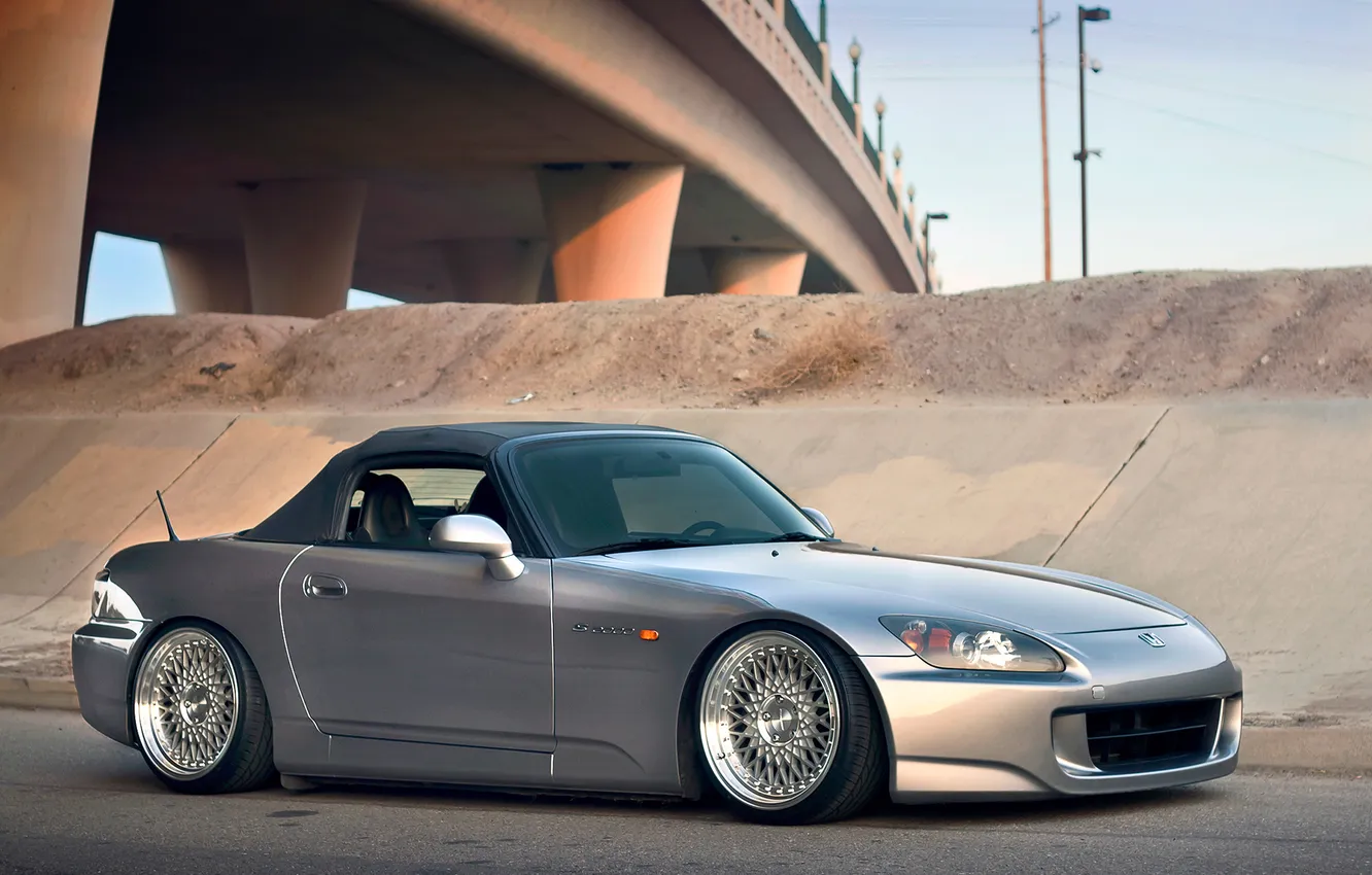 Photo wallpaper Honda, S200, Silver