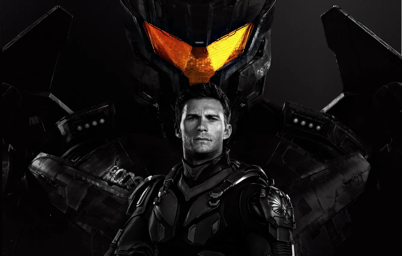 Photo wallpaper Action, Fantasy, Robots, Legendary Pictures, Machine, Big, year, 2018