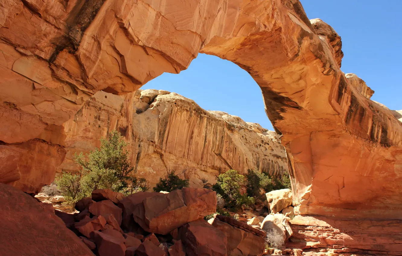 Photo wallpaper landscape, mountains, nature