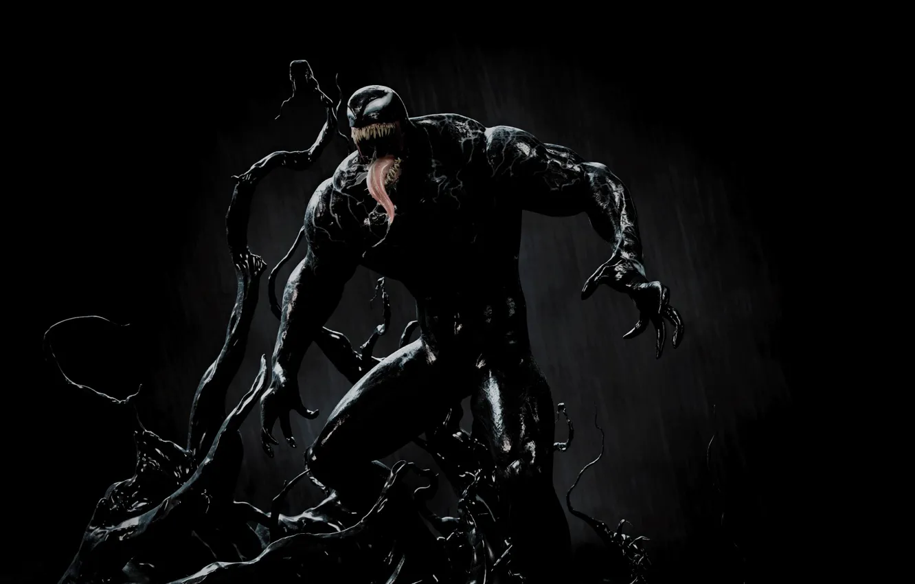 Photo wallpaper pose, body, stand, Venom, Venom, Symbiote