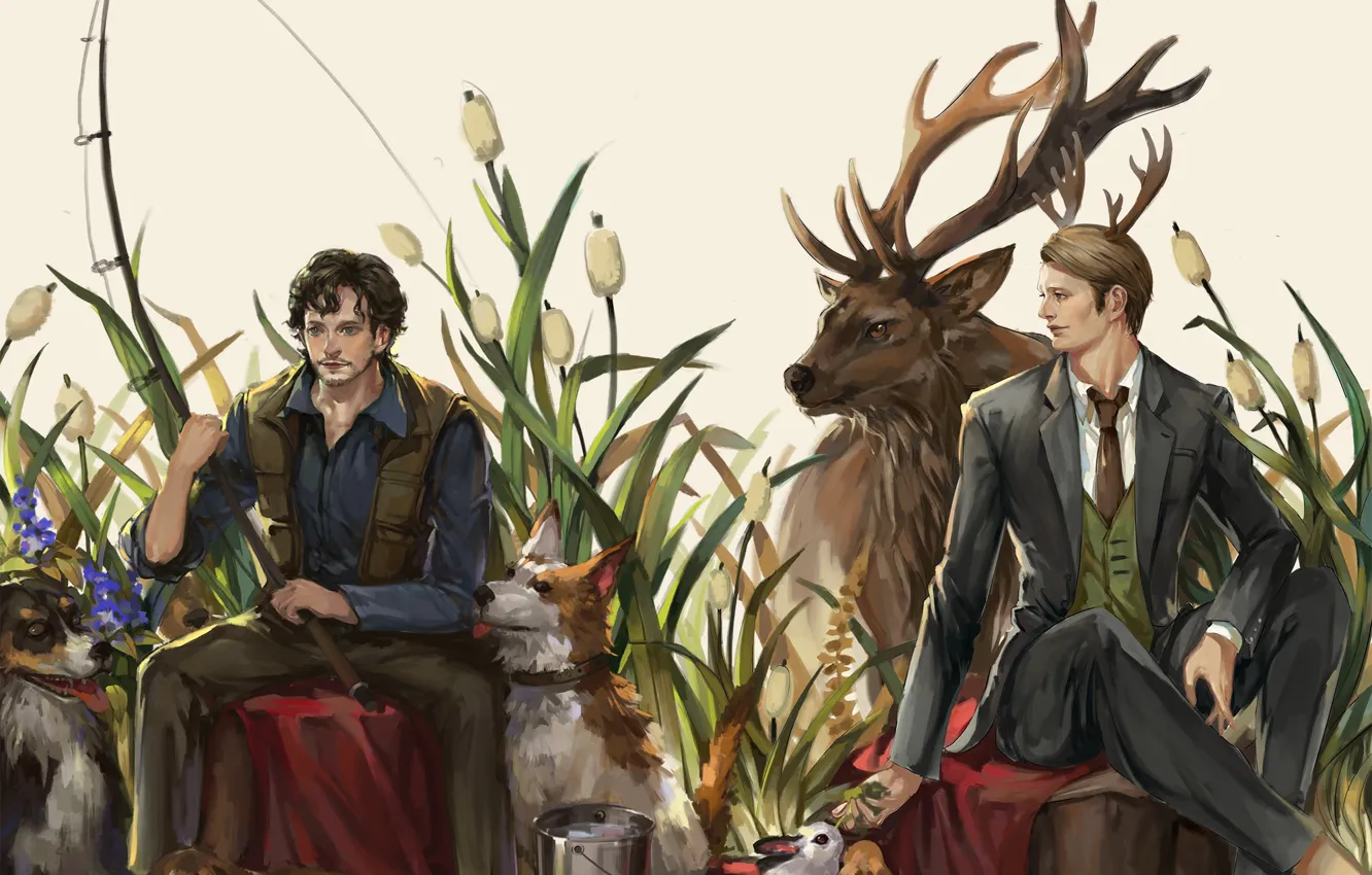 Photo wallpaper animal, the series, Will Graham, Hannibal, Hannibal Lecter