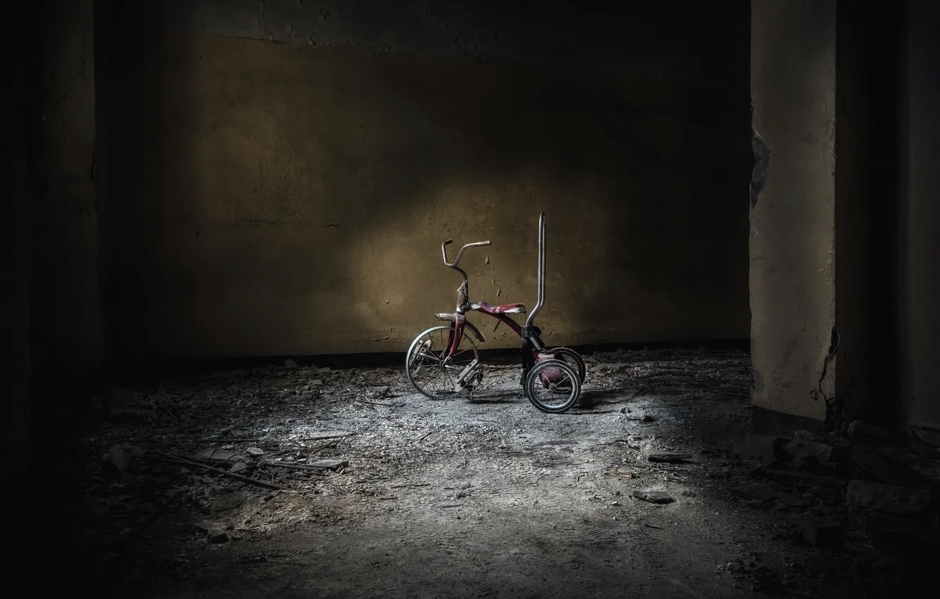 Photo wallpaper bike, background, room