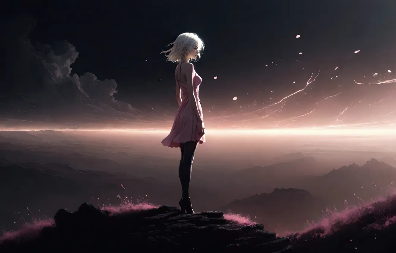 Photo wallpaper girl, sexy, blonde, gorgeous, ai art