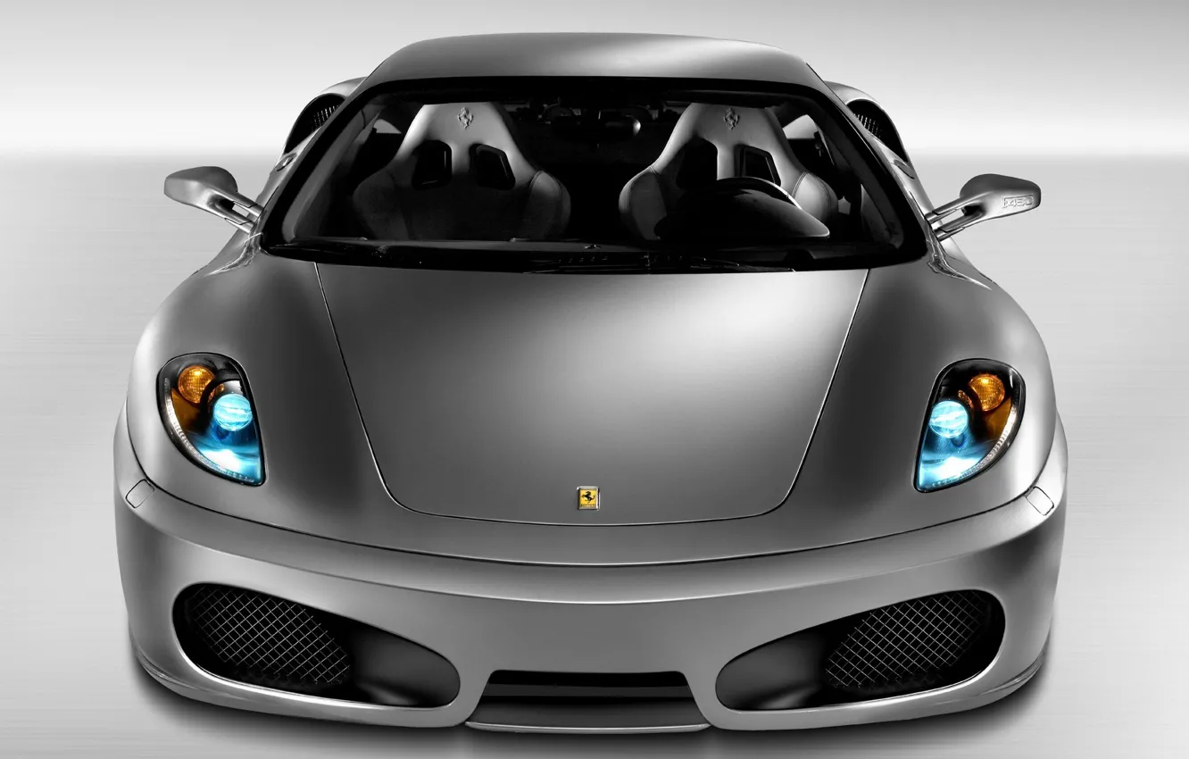 Photo wallpaper Ferrari, F430, Ferrari, Lights, Car, Car, Wallpapers, Wallpaper