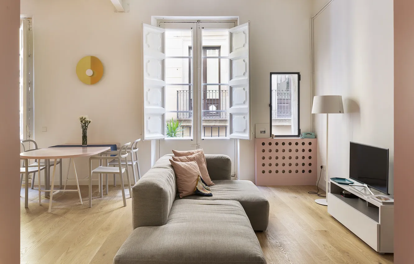 Photo wallpaper design, style, interior, living room, dining room