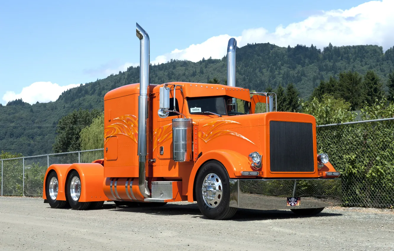 Photo wallpaper tuning, truck, tractor, peterbilt 379