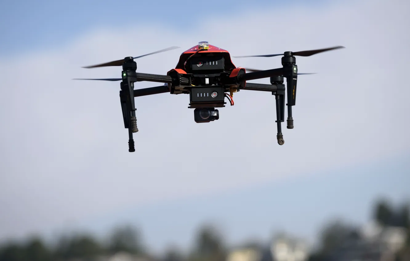 Photo wallpaper drone, robotics, electronics
