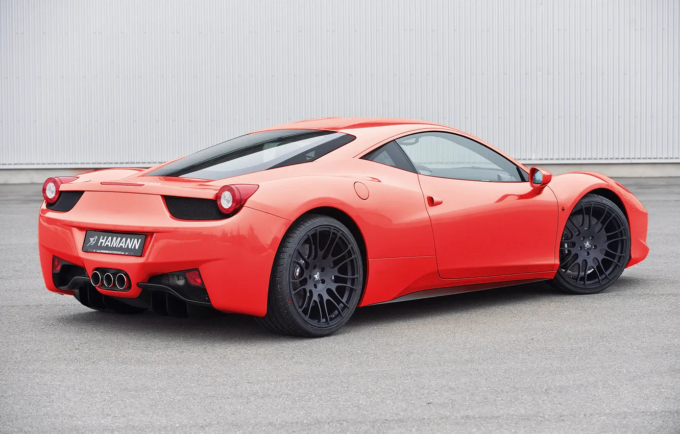 Photo wallpaper car, Ferrari, red, Hamann, 458, tuning, Italia