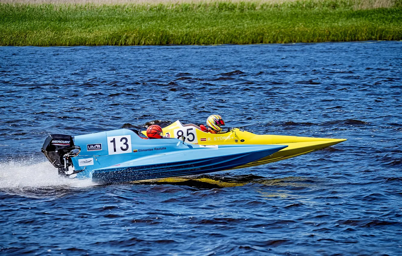 Photo wallpaper race, boat, speed