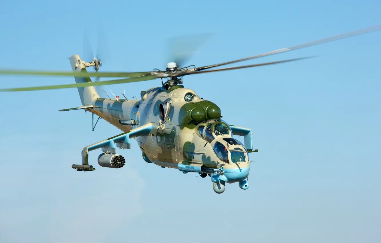 Photo wallpaper helicopter, Ukraine, Mi-24, Mi-24PU1