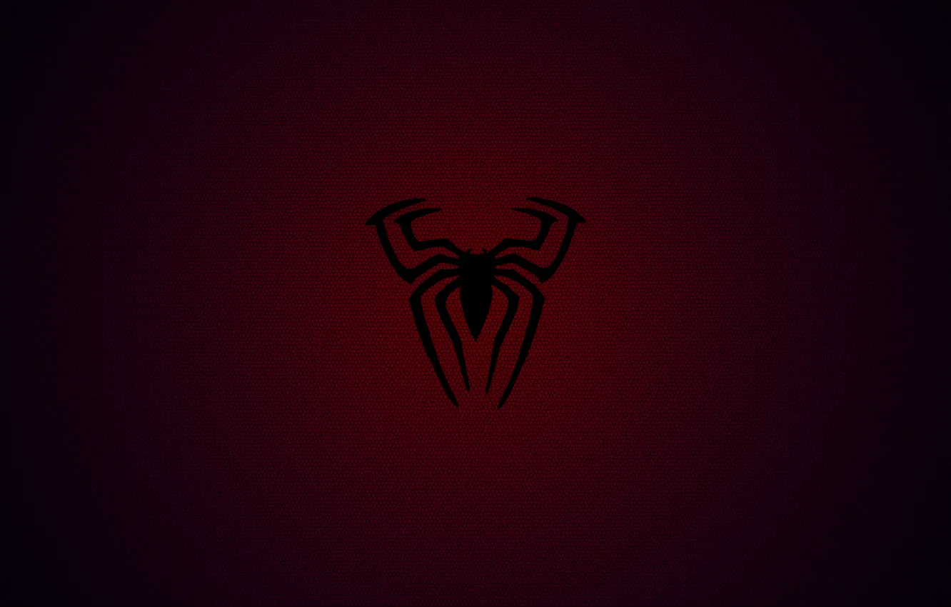Photo wallpaper spider, red, blue, marvel, awesome, web, spiderman