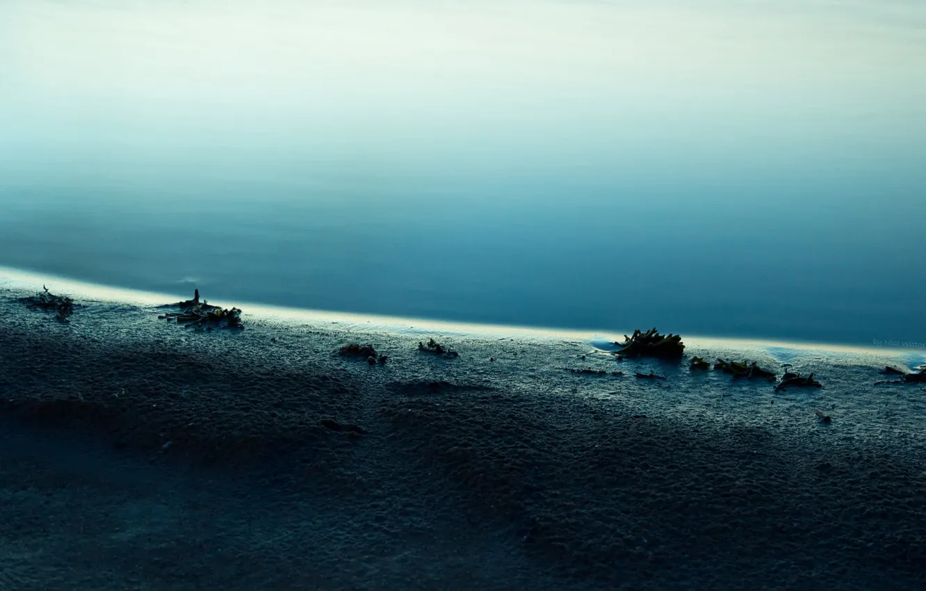 Photo wallpaper sea, blue, shore, Water