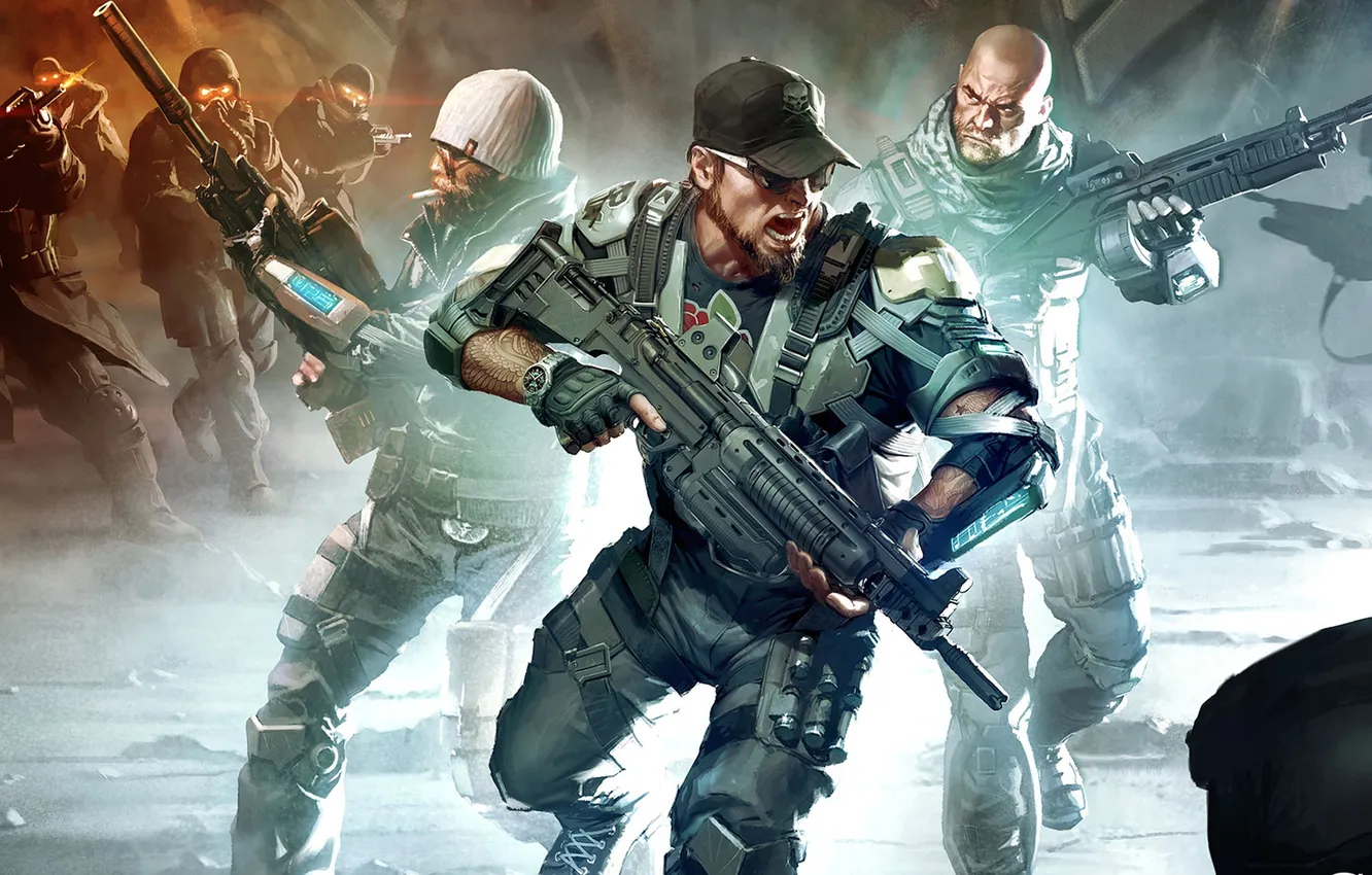 Photo wallpaper weapons, soldiers, art, mercenary, PlayStation Vita, Killzone: Mercenary, Guerrilla Cambridge