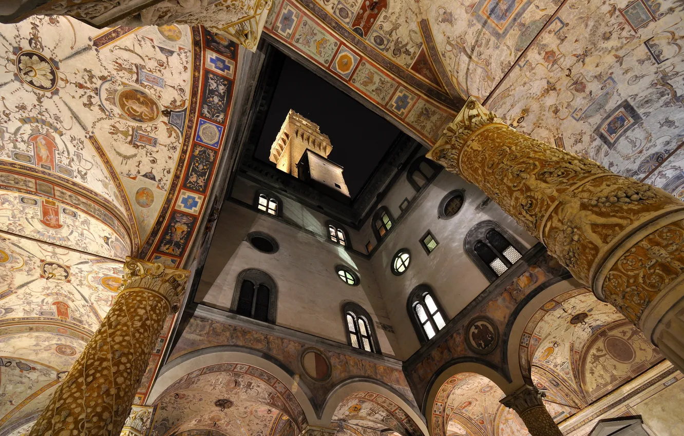 Photo wallpaper Italy, Florence, Palazzo Vecchio