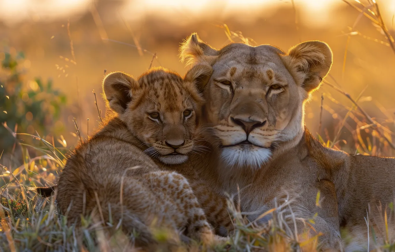 Photo wallpaper field, look, face, light, nature, pose, portrait, Leo