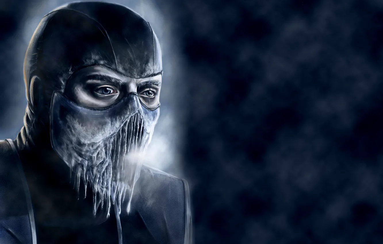 Photo wallpaper cold, ice, blue, Mortal Kombat, Sub-Zero, Sub-Zero