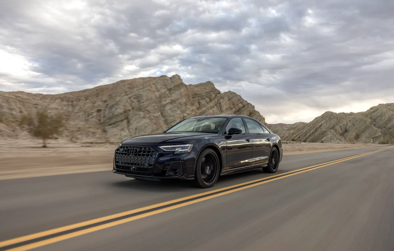 Photo wallpaper road, quattro, Audi S8, 2022
