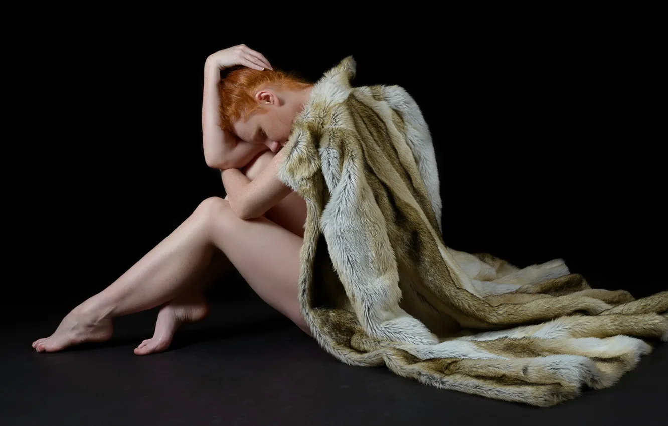 Photo wallpaper girl, pose, background