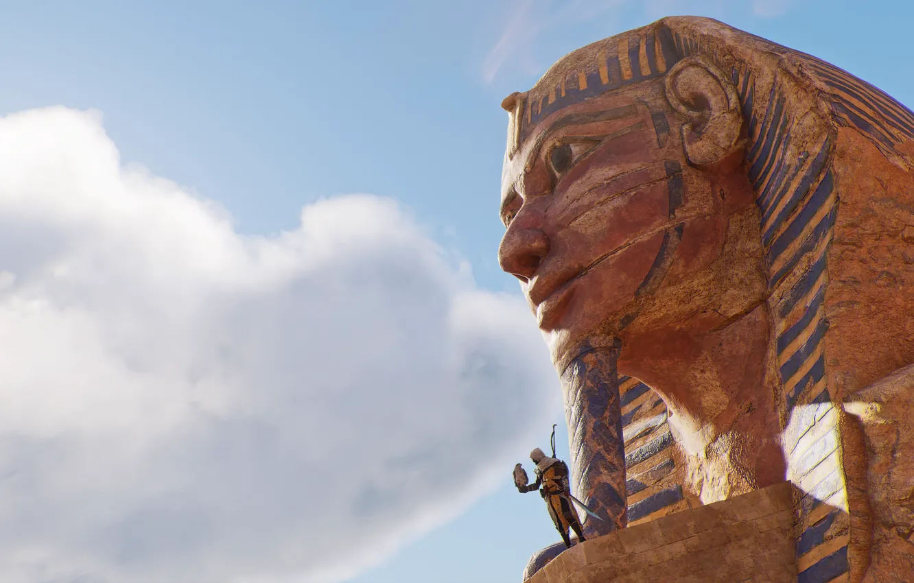 Photo wallpaper the sky, Sphinx, Ubisoft Montreal, Action-adventure, Assassin's Creed Origins