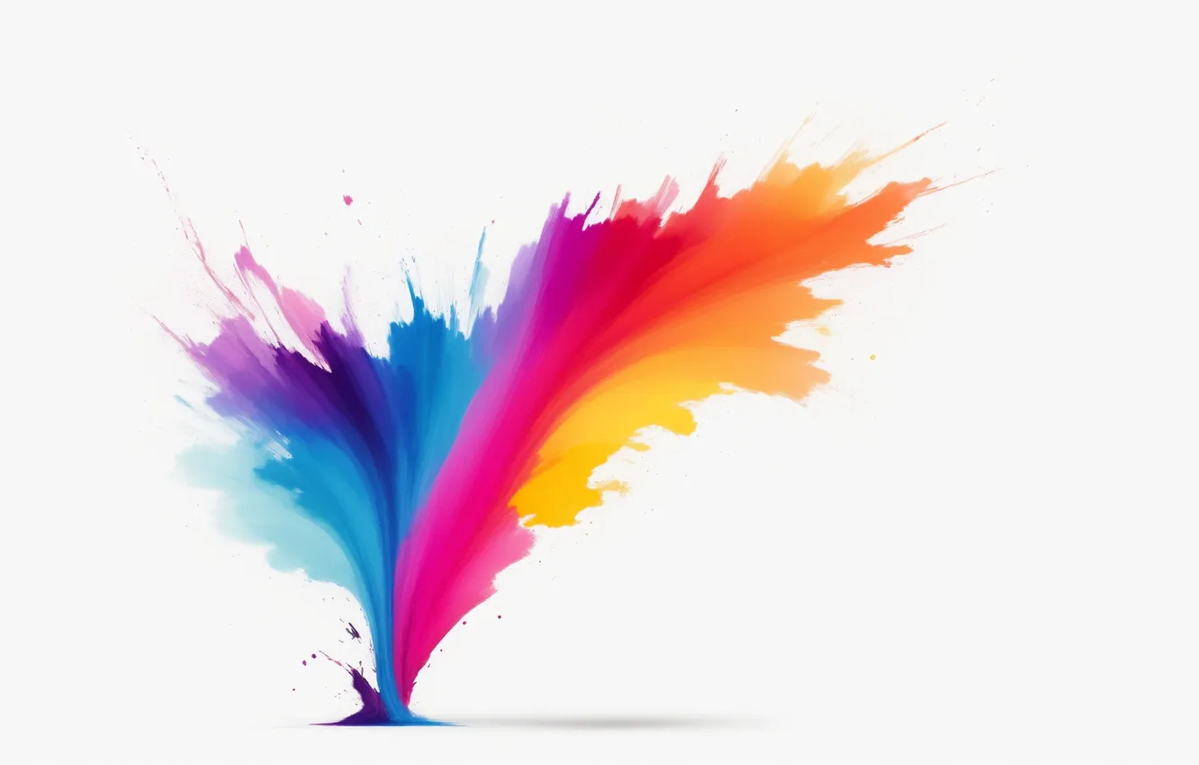 Photo wallpaper white, squirt, yellow, red, abstraction, background, blue, Wallpaper