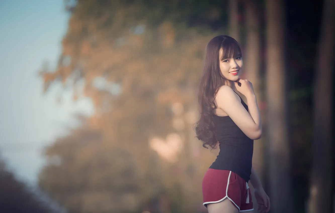 Photo wallpaper smile, shorts, Mike