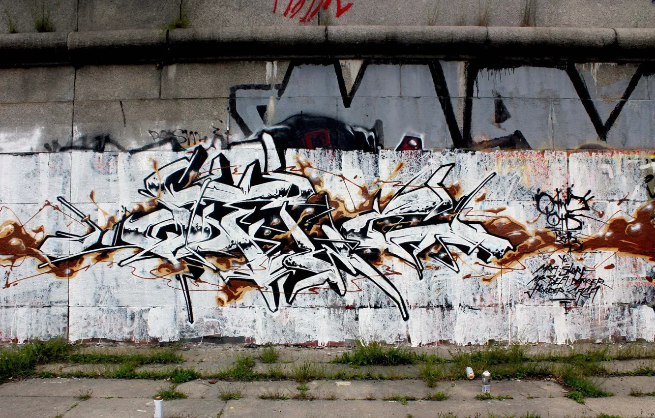 Photo wallpaper wall, Graffiti, graffiti, wild style, OTD crew