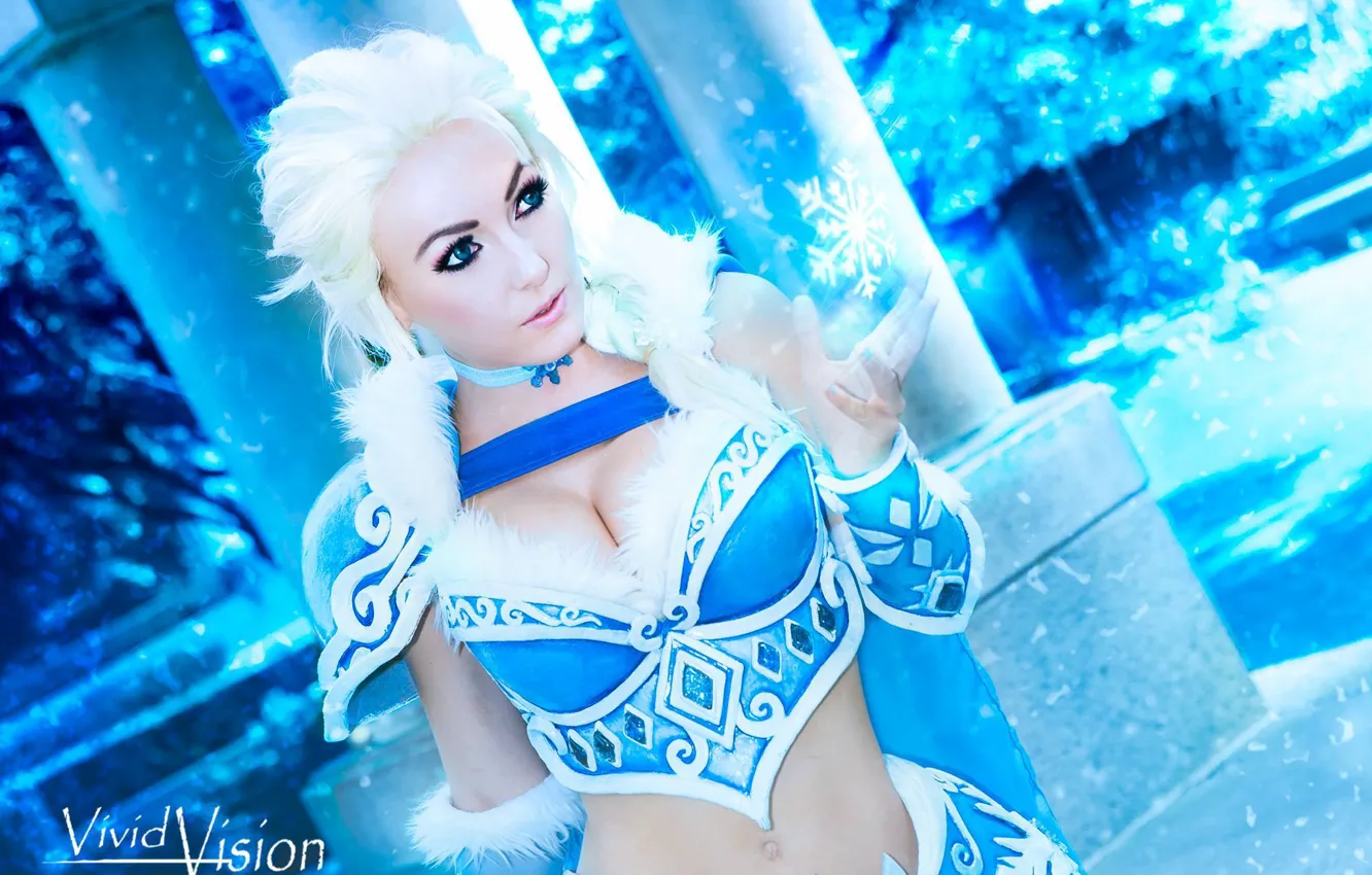 Photo wallpaper Frozen, sexy girl, cosplay, Jessica Nigri, Elsa