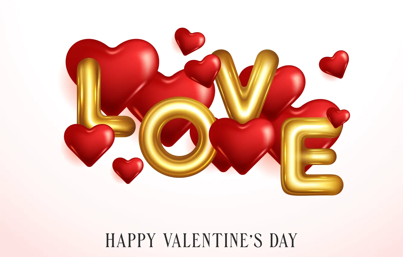Photo wallpaper love, romance, heart, hearts, red, love, Valentine's day, romantic