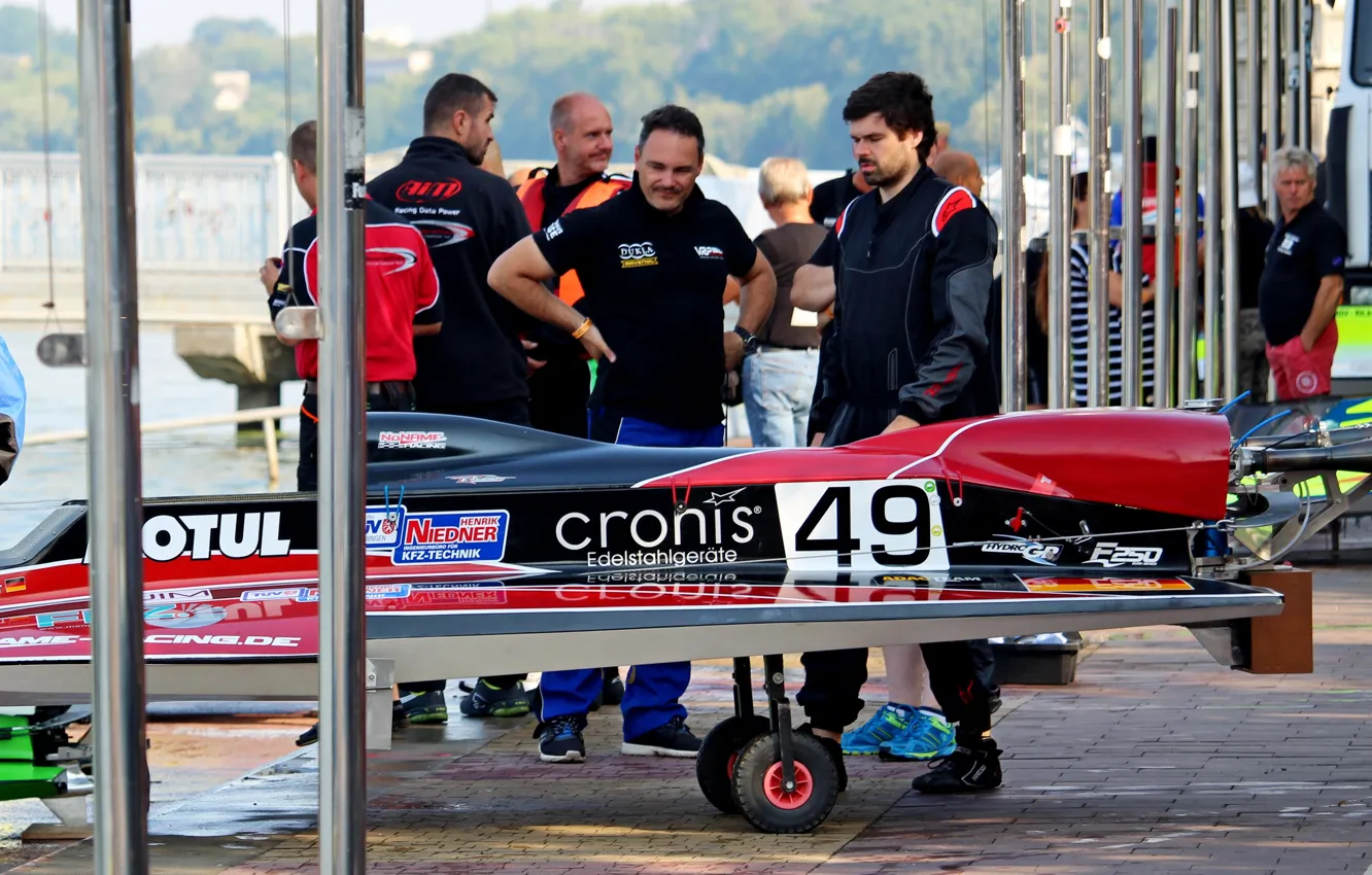 Photo wallpaper race, boat, speed