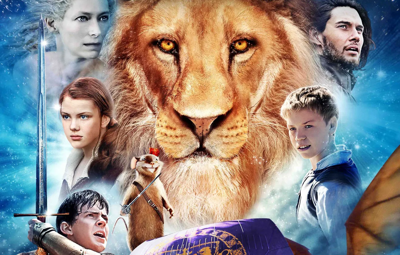 Photo wallpaper ship, Leo, heroes, The Chronicles Of Narnia, Aslan, The Chronicles of Narnia, Georgie Henley, The …