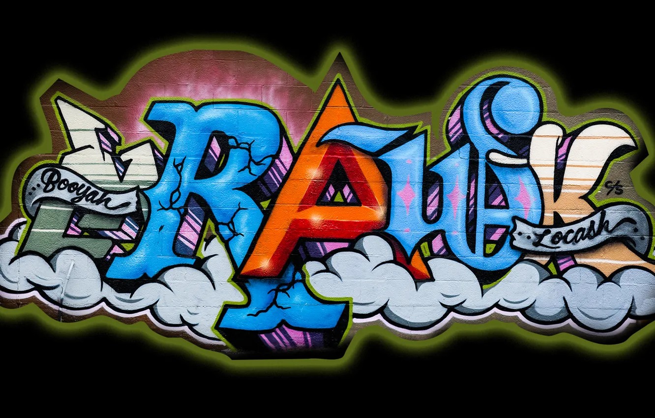 Photo wallpaper graffiti, art, paint