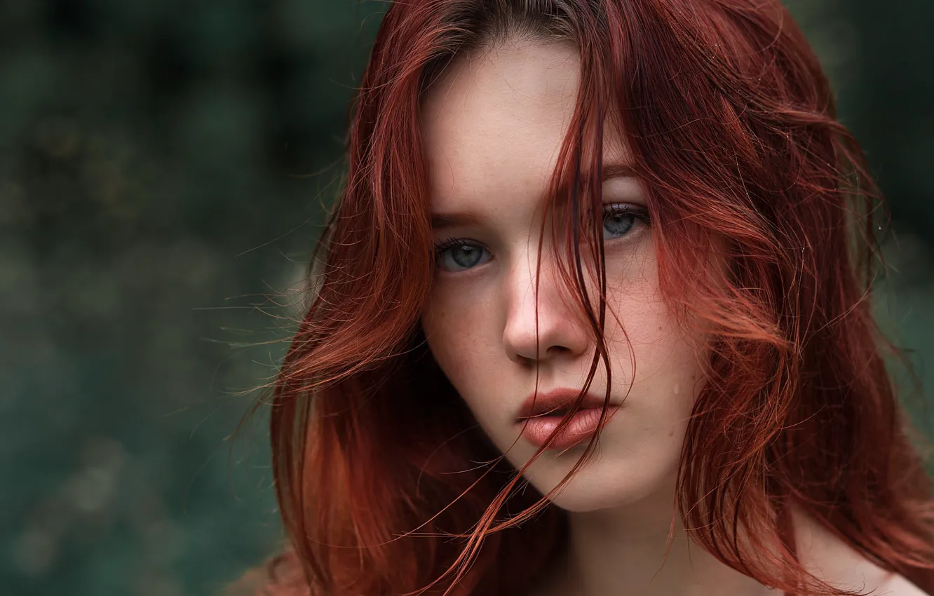 Photo wallpaper look, girl, portrait