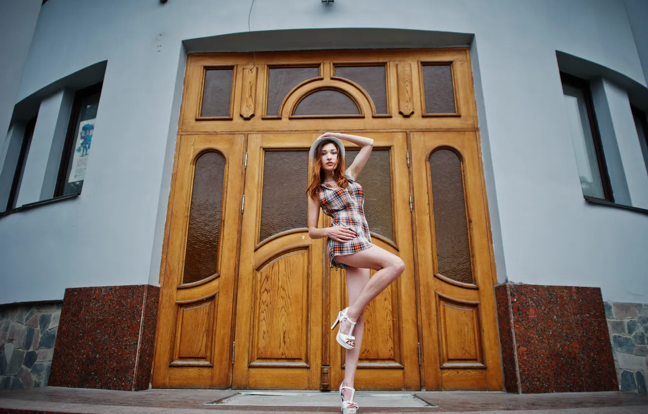 Photo wallpaper girl, dress, legs, model, pretty, Slender