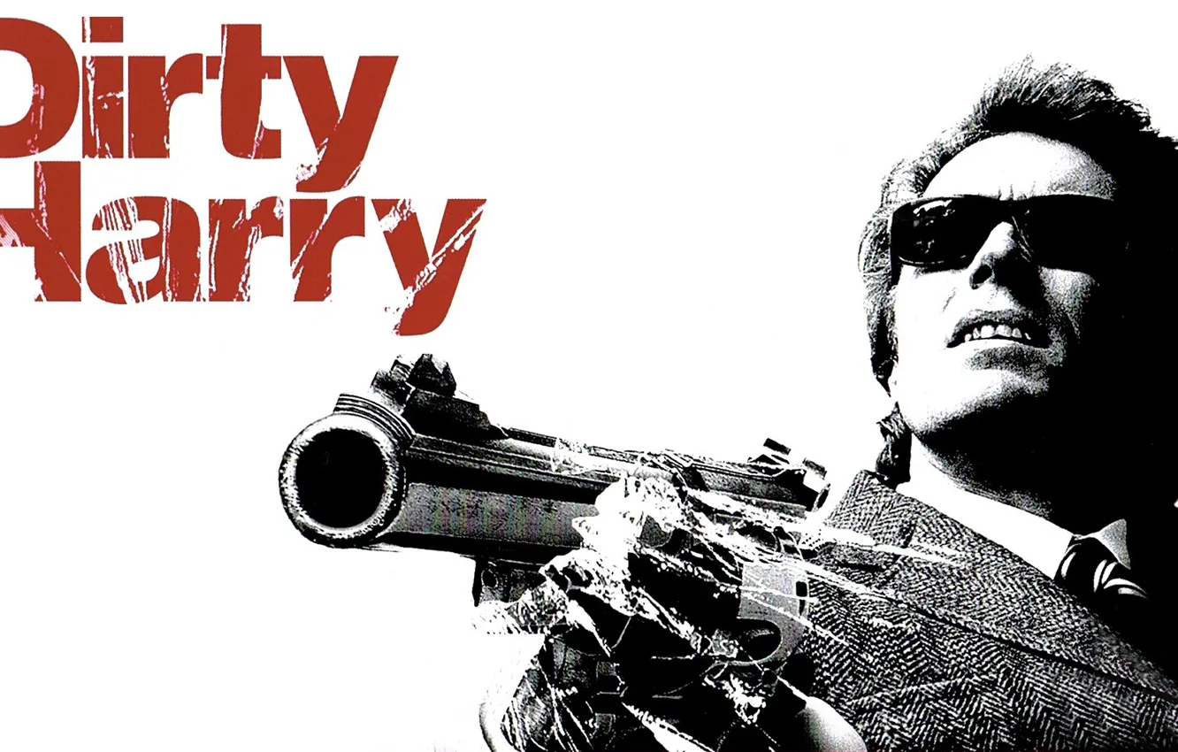 Photo wallpaper actor, 1971, action, crime, Clint Eastwood, Dirty Harry