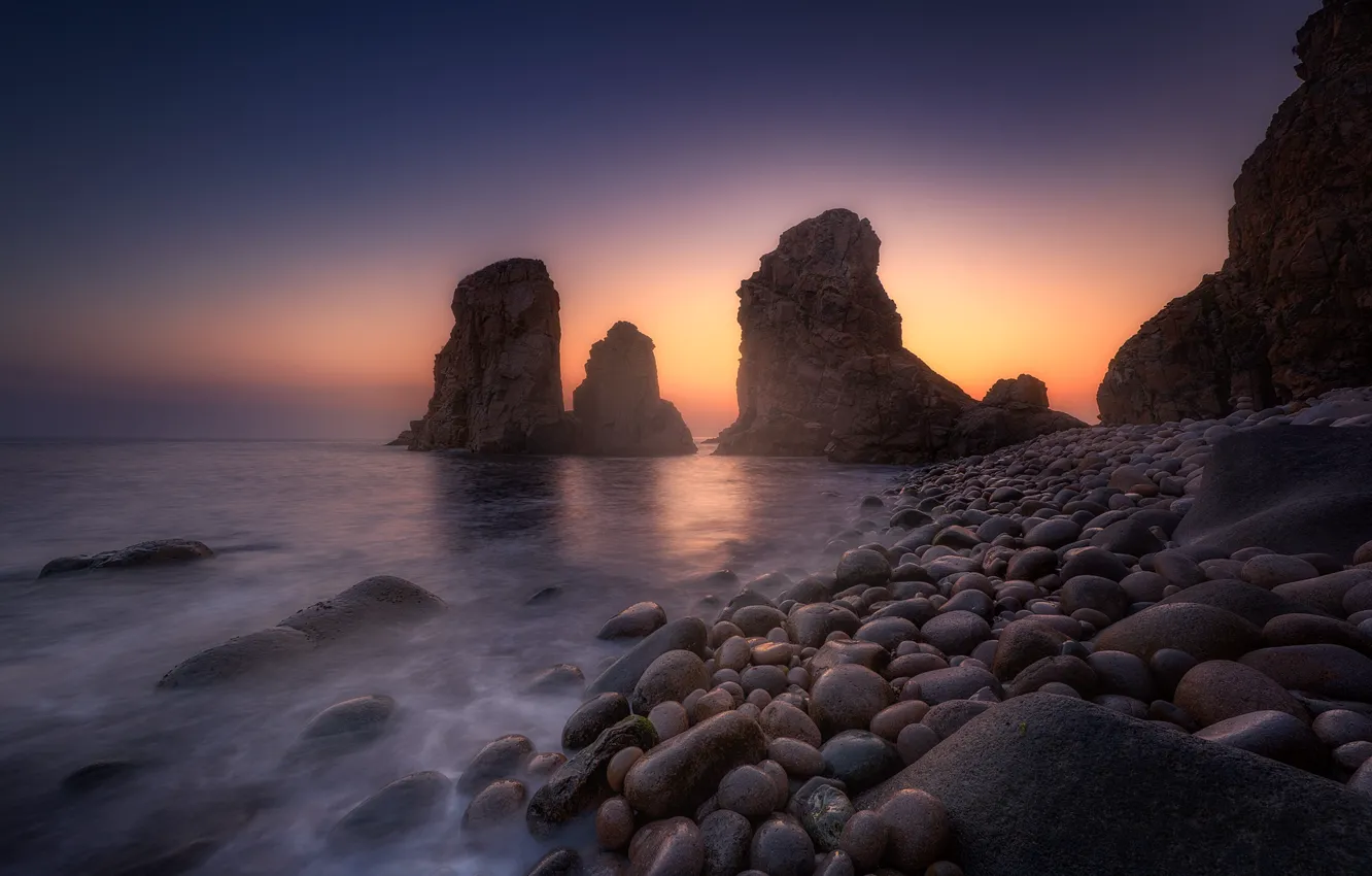 Photo wallpaper sea, rocks, coast