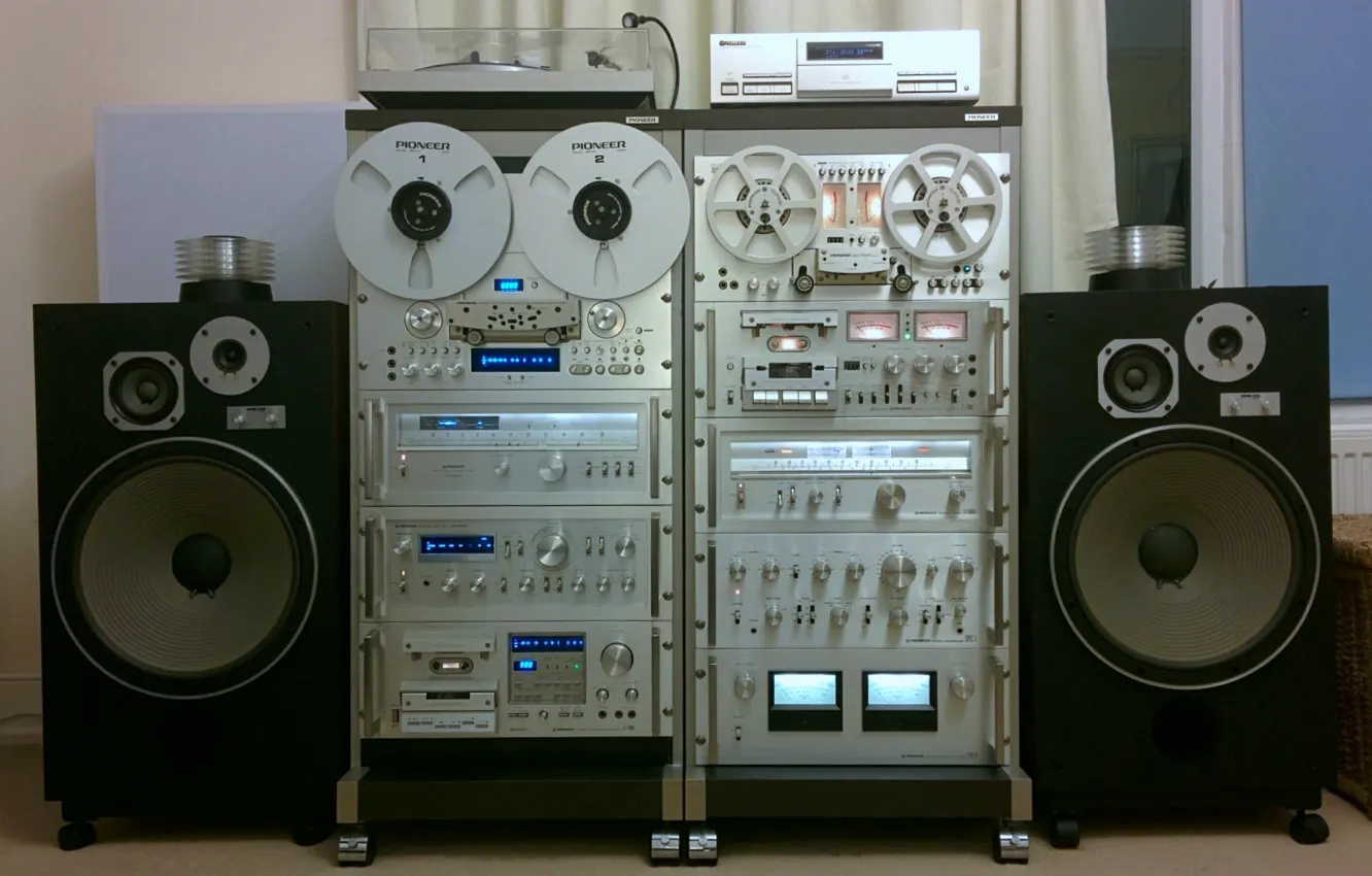 Photo wallpaper retro, music, complex