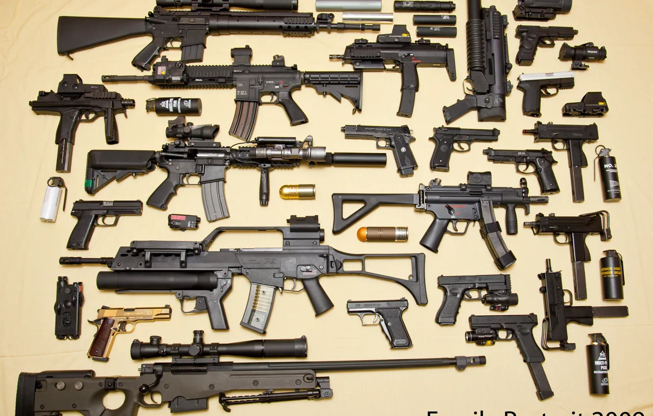 Photo wallpaper gun, sniper rifle, glock, Beretta, awp, the gun, G36, MP-5