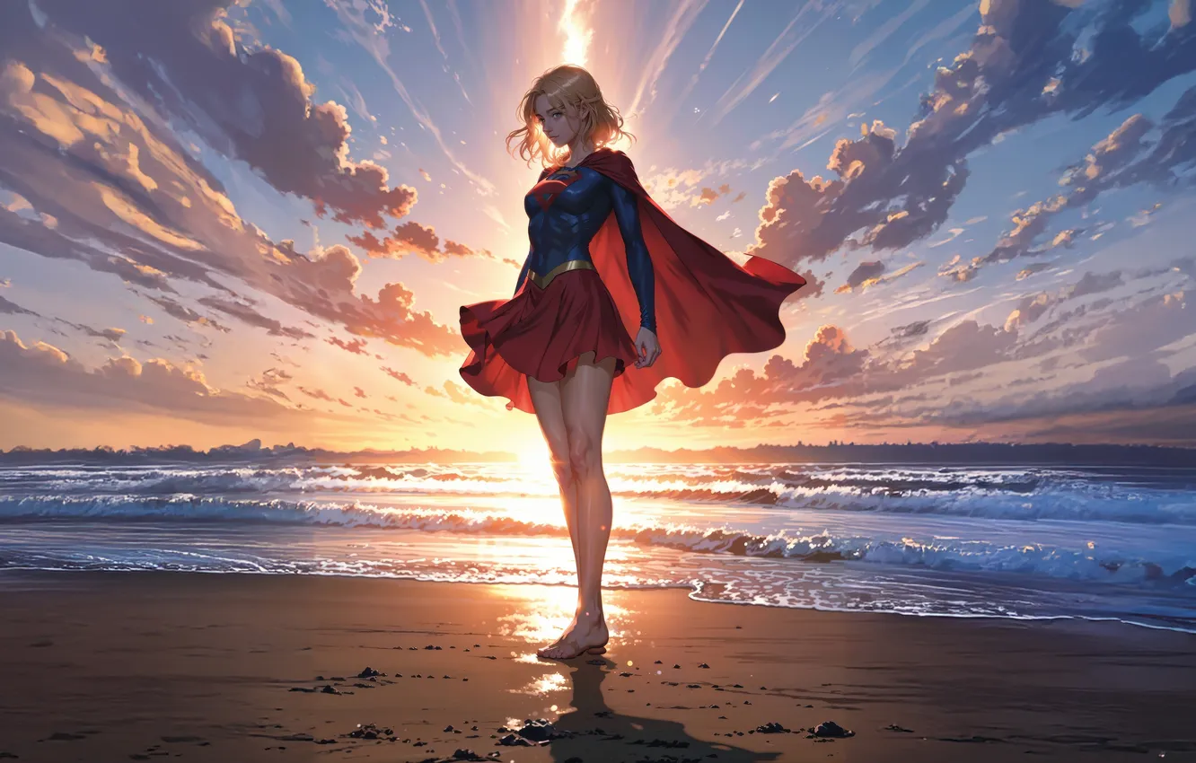 Photo wallpaper Grace, might, Supergirl