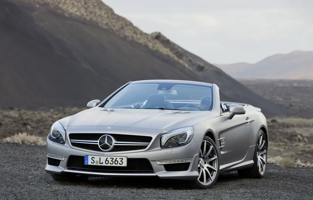 Photo wallpaper machine, nature, 2012 Mercedes-Benz SL 63 AMG