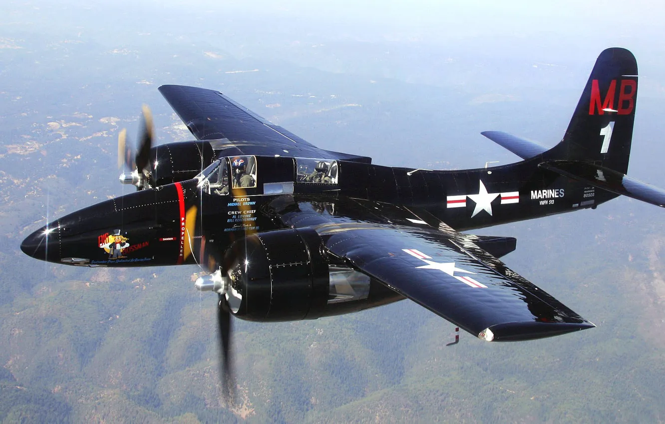 Photo wallpaper flight, landscape, pilot, propeller, the plane