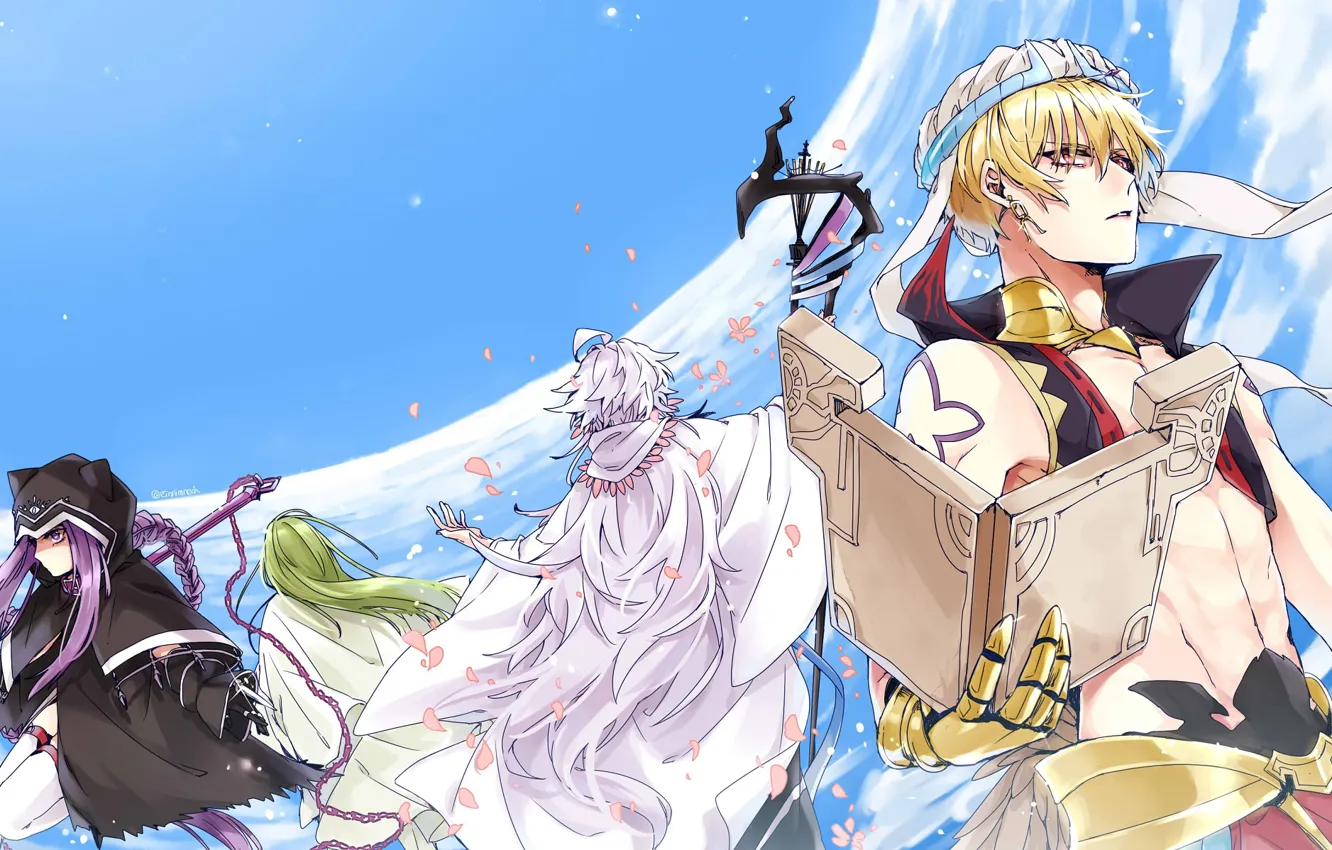 Photo wallpaper the sky, characters, Fate / Grand Order, The destiny of a great campaign