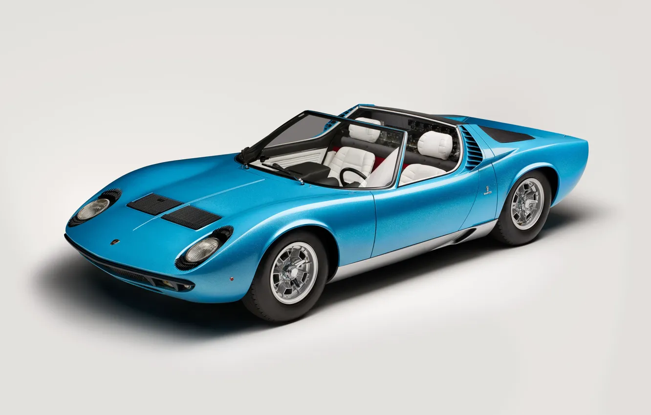 Photo wallpaper Lamborghini, Classic, Miura, 1968, Classic car, Lamborghini Miura, Lamborghini Miura Roadster