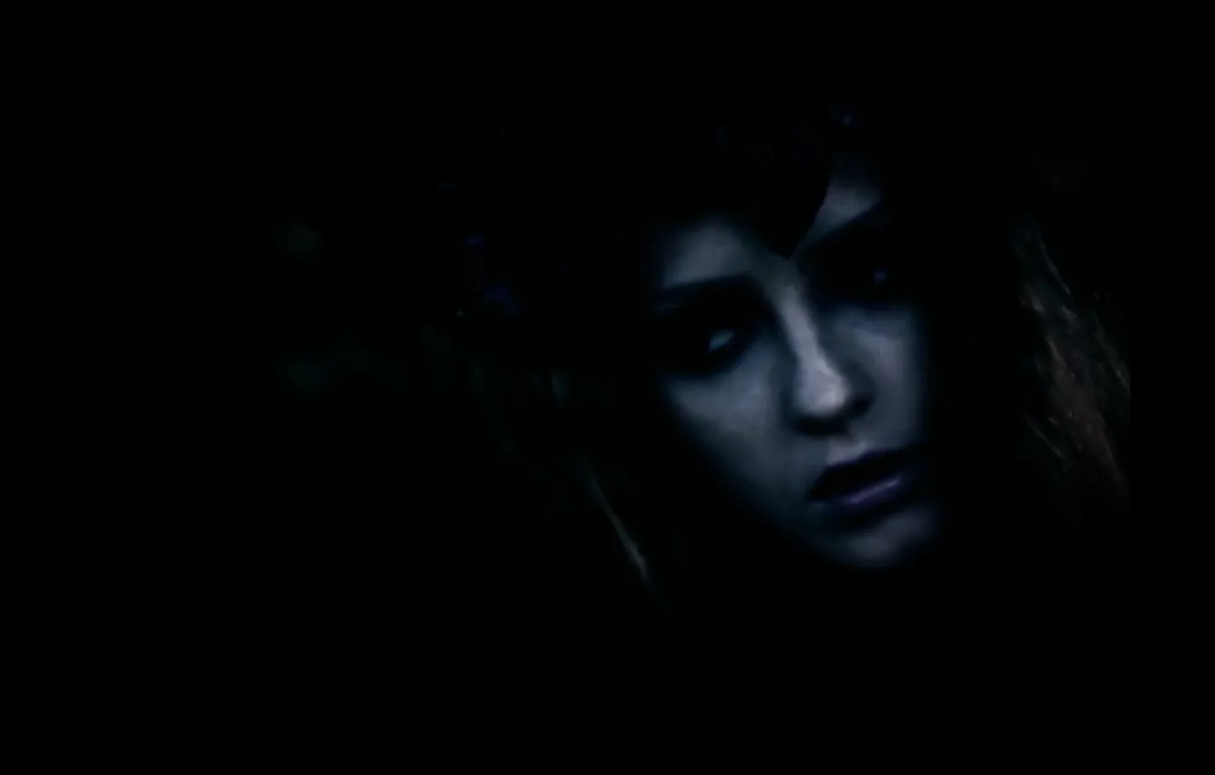 Photo wallpaper look, face, darkness, background, black