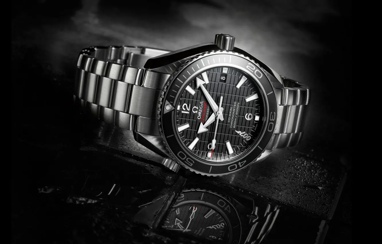 Photo wallpaper macro, watch, Omega, 007, omega